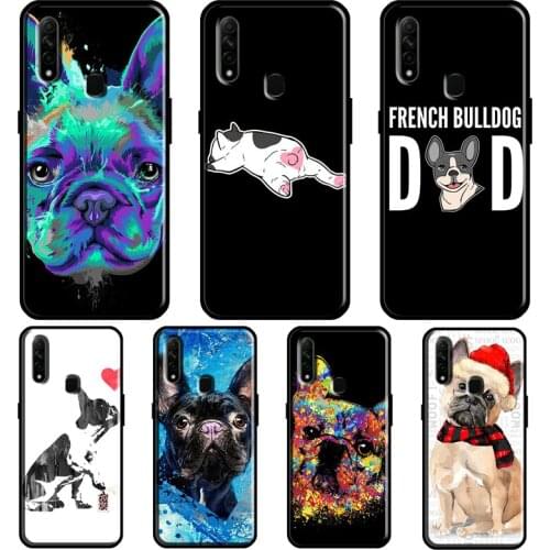 French Bulldog Art For OPPO A15 A1K A3S A5S A52 A72 A91 A83 A93 Find X3 Pro Reno 2 Z A5 A9 A31 A53 2020 Case