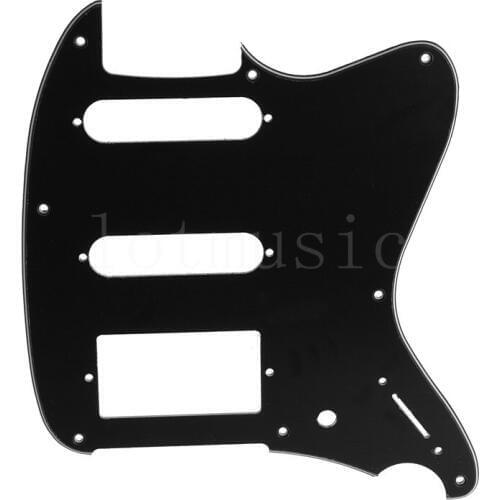 Electric Guitar Pickguard Scratch Plate For Ibanez Talman TC-740 Humbucker Replacement Parts 3Ply HSS Black