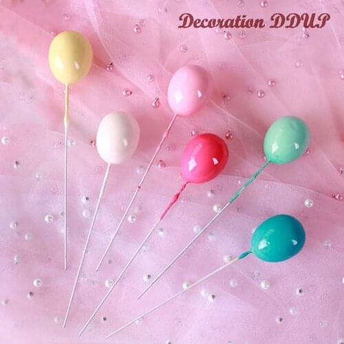 Little Balloon Round Ball Cake Topper Dessert Cake Decoration For Birthday Theme Birthday Randomly Lovely Gifts