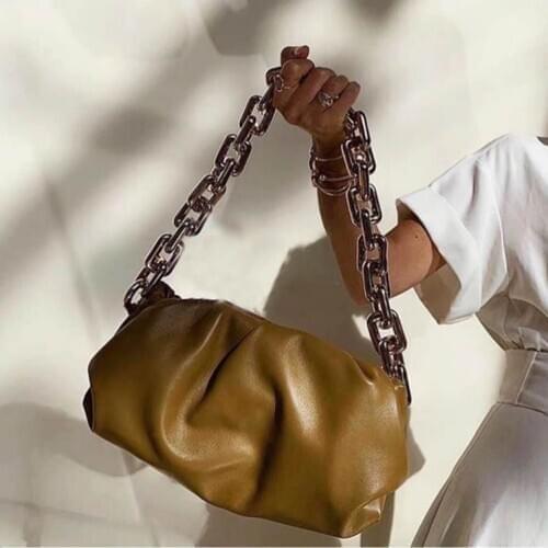 Fashion Hobos Women Shoulder Bags Designer Big Chains Handbags Luxury Pu Leather Messenger Bag Large Capacity Totes Clutch Purse