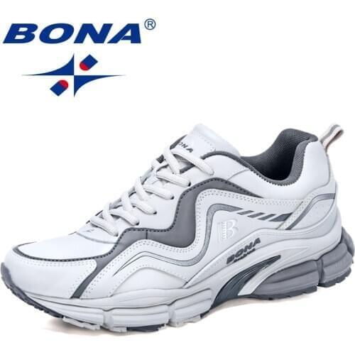 BONA 2020 New Designers Fashion Men Shoes Man Brand Running Sports Walking Footwear Mansculino Jogging Trainning Sneakers Shoes