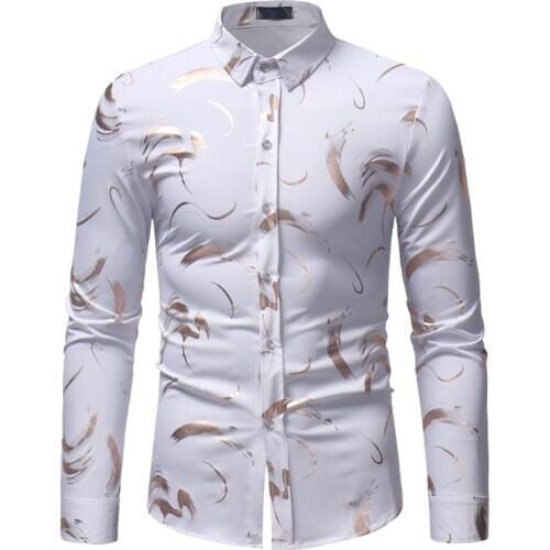 Mens shirts, printed shirts for men, long-sleeved shirts for men, spring menswear, tops for men