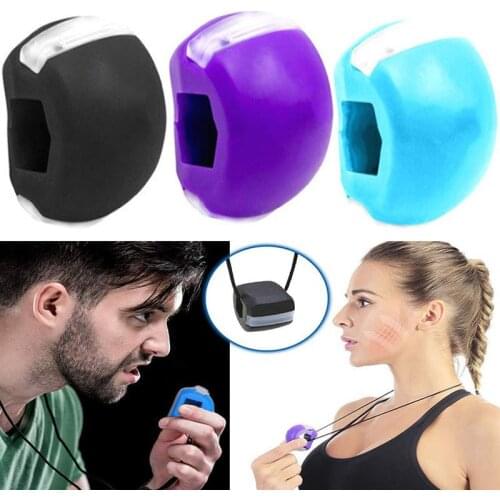1PC Food-grade Silica Gel Jawline Exercise Chewing Muscle Ball Training Fitness Ball Neck Face Chin Toning Muscle Exerciser