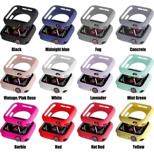 Soft Silicone Candy Case for Apple Watch 6 SE 5 4 3 2 1 42MM 38MM Protective Shell CaseFor IWatch 4 5 6 3 2 40MM 44MM Bumper