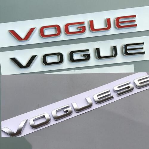 Executive Extended Edition Car Styling Side Trunk Badge Sticke L SCV6 SDV8 Bar Emblem Letter Logo for Range Rover VOGUE VOGUESE