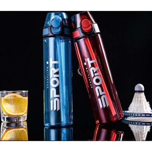 New sports bottle 500ML fitness bottle outdoor travel portable leak-proof plastic cup space cup beverage bottle BPA Free