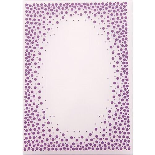YINISE Plastic Embossing Folder For Scrapbook Stencils DOT FRAME DIY PAPER Album Cards Making CRAFT SUPPLIES Scrapbooking MOLDS