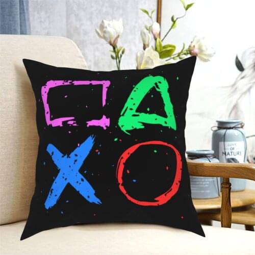PS5 Game 5 Shattered Logo Pillowcase Soft Polyester Cushion Cover Gift Pillow Case Cover Home Zipper 45X45cm