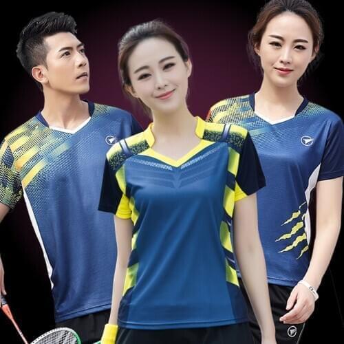 Badminton Shirt Sports Men Women Brand Quick Dry Breathable Table Tennis Team Running Fitness Exercise Training T Shirts