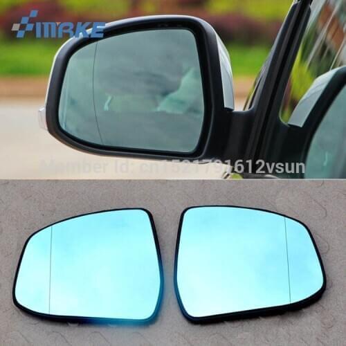 SmRKE 2Pcs For Ford focus Rearview Mirror Blue Glasses Wide Angle Led Turn Signals light Power Heating