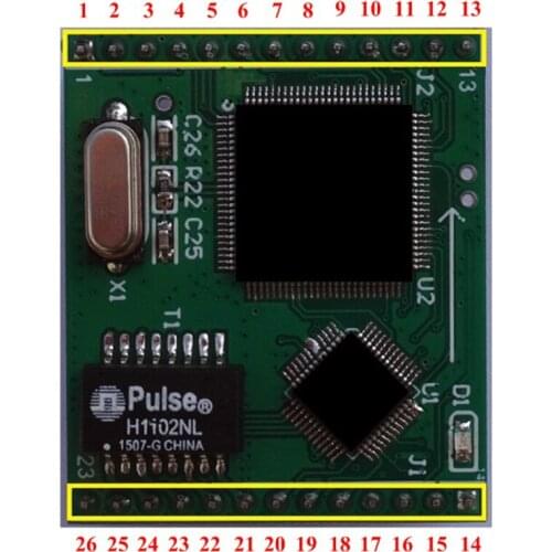 Taidacent Serial Server 4 Way TTL to Network IoT Serial port to Network Adapter Network to Serial Port Ethernet to Serial Server
