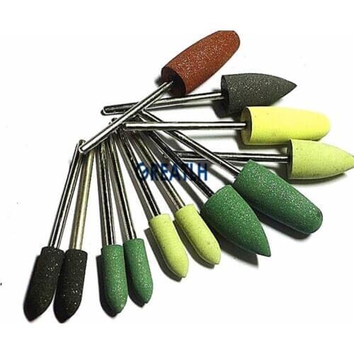 12pcs Dental Resin Base Acrylic Silicone Polishers Polishing Burs 2.35mm
