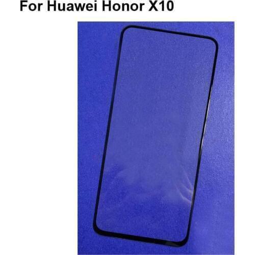 2PCS For Huawei Honor 10X Front LCD Glass Lens touchscreen For Honor 10 X Touch Panel Outer Screen Glass without flex HonorX10