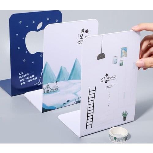 2Pcs Creativity L-shaped Desk Organizer Desktop Book Holder School Stationery Office Accessories