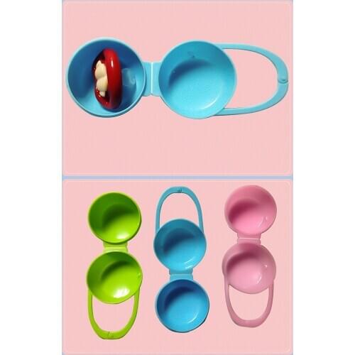 2020 Hot Sale Portable Unisex Baby Boy Girl Infant Pacifier Nipple Cradle Case Holder Box Chupeta Pacifier Clips
