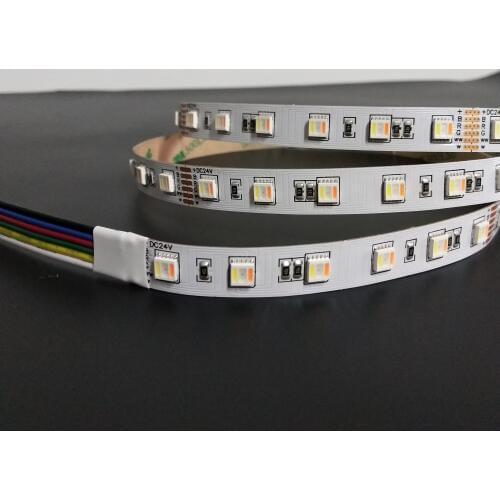 5m Reel 5in1 RGB+W/Ww RGB+CCT LED Strip Light 60leds/m Free Shipping