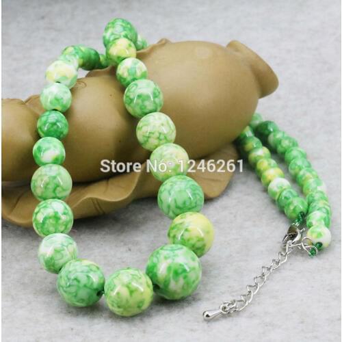 Accessories Elegant Tower Necklace Semi-precious Stone Gems Riverstone Rain Flower Rainbow Jewelry Making For Women Girls 6-14mm