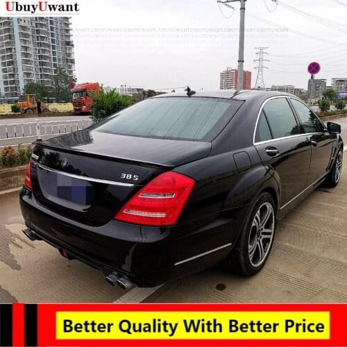 Car Styling Abs FOR Mercedes Benz S Class W221 2008-2012 Car Abs Plastic Unpainted Primer Rear Trunk Boot Wing Lip SPOILER