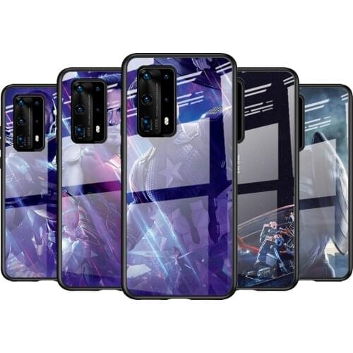 Tempered Glass Cover Avengers super hero cool For Huawei P40 P30 P20 P10 Pro Plus Lite 5G 2019 Shockproof Shell Phone Case