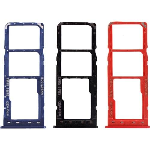 For Samsung Galaxy A10 SM-A105F Black/Blue/Red Color Dual SIM And Micro SD Memory Card Tray Holder