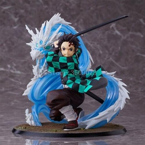 24cm Anime Figure Toys Kimetsu no Yaiba Demon Slayer Kamado Tanjirou 1/8 Scale PVC Action Figure Toys Collection Model Doll