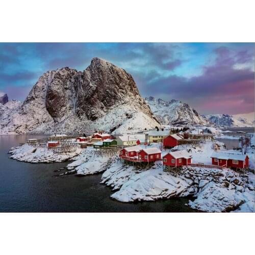 Lofoten Island The wooden puzzle 1000 pieces ersion jigsaw puzzle white card adult childrens educational toys