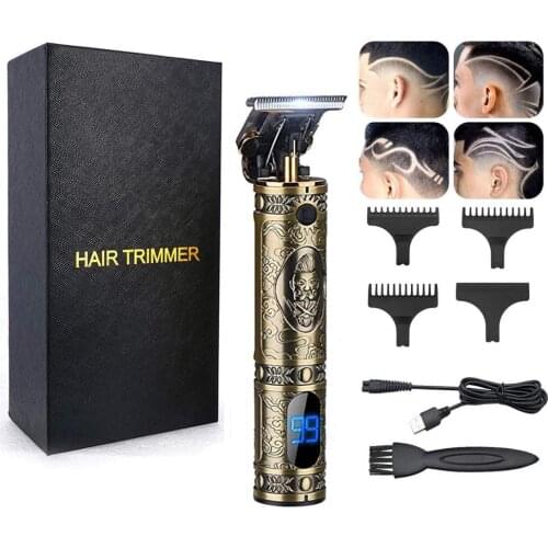 Hair Clipper Professional Hair Trimmer Clipper Salon Bread Trimmer UBS Rechargeable Hair Cutting Machine DropShipping