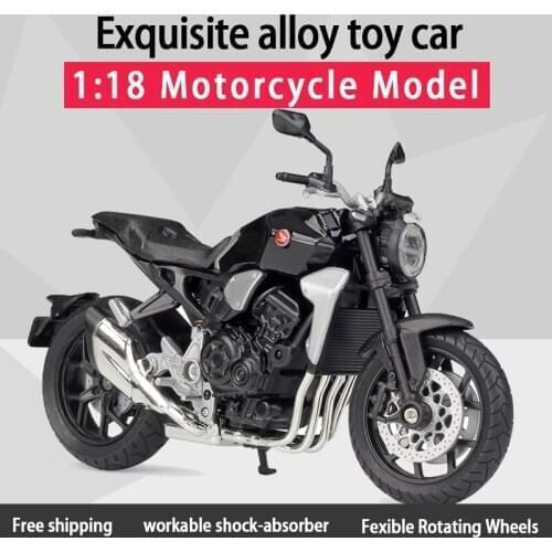 2018 HONDA CB1000R Alloy Street Sport Motorcycles Model Workable Shork-Absorber Toy For Children Gifts Toy Collection