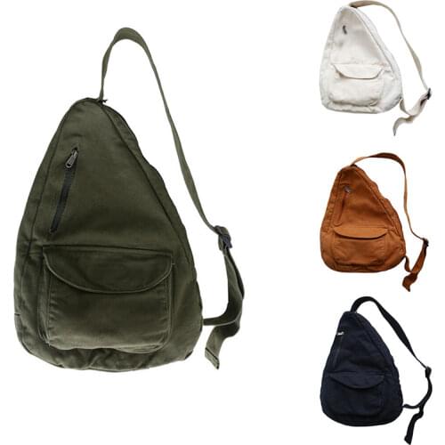 Womens Fashion Bag Teenager Shoulder Chest Bag Teen Canvas Bag Womens Handbag Backpack Girls Satchel Pack