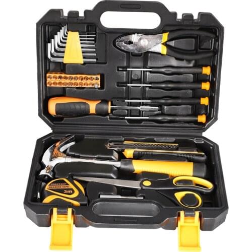 COMOWARE 40 Piece Hand Tool Set with hex key wrench precision screwdriver General Household Tool Kit with Plastic Storage Case