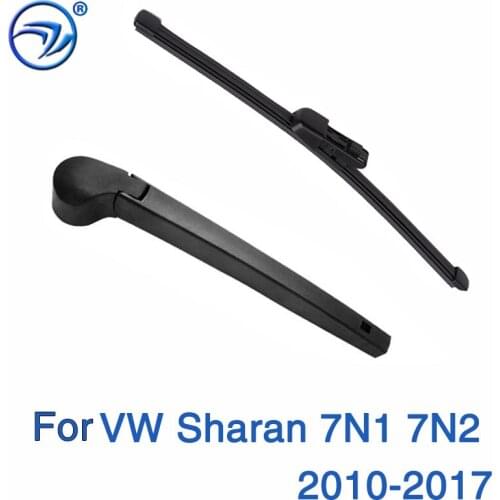 Wiper 14" Rear Wiper Blade & Arm Set Kit For VW Sharan 7N1 7N2 2010-2017 Windshield Windscreen Rear Window