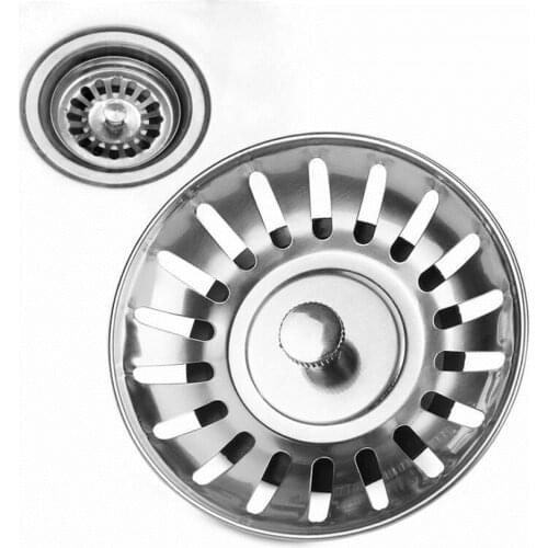 New Kitchen Sink Strainer Stopper Cover Stainless Steel Bathroom Basin Hair Catcher Trap Floor Waste Plug Sink Filtre lavabo
