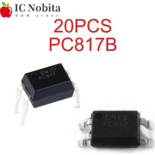 20PCS PC817 DIP SOP PC817C DIP4 SOP4 PC817B EL817 DIP-4 SOP-4 SMD IC New