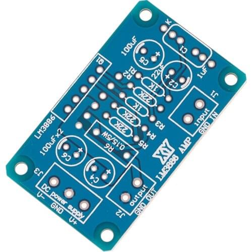 New Arrive DC+20-28V 68W LM3886 TF HIFI Power Amplifier Board PCB Parallel Bare Board