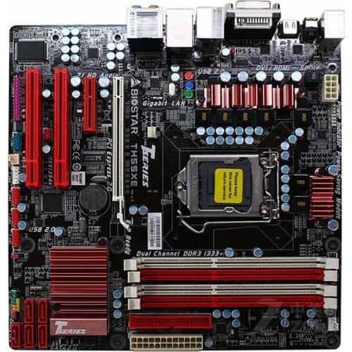 For BIOSTAR TH55 XE Original Used Desktop Motherboard H55 LGA 1156 DDR3 16G SATA2 USB2.0 Micro ATX