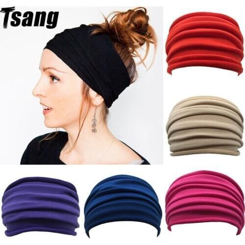 Hair Bands Yoga Headband Nonslip Elastic Stretch Fitness Workout Running Outdoor Sport Headbands For Women Hair Band Headwrap