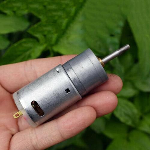 DC 6V-18V 12V 480RPM Micro 25MM Full Metal Gearbox Gear Reducer Motor Large Torque 1:20 DIY robot toy car