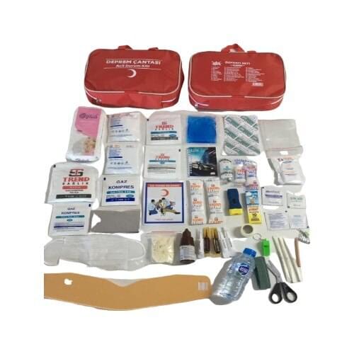 Trend Earthquake Bag Emergency First Aid Bag Red Full Content