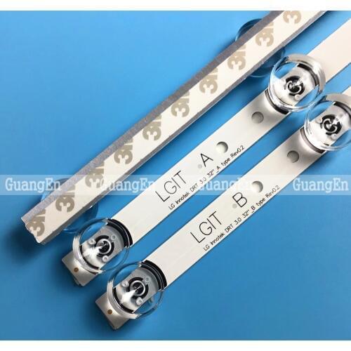10 Set LED backlight strip for LG 32"TV 32MB25VQ 6916l-1974A 6916l-1981A lv320DUE 32LF580V 32LB5610 innotek drt 3.0 32 32LB582V