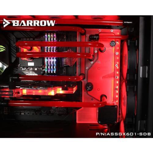 Barrow ASSGX601-SDB Waterway Boards For Asus Rog Strix Helios GX601 Case for Intel CPU Water Block Single / Double GPU Buildings