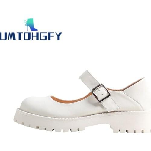 NEW Black Platform Mary Janes Shoes Thick Bottom Womens Loafers 2021 Spring Pumps Footwear Designer Heels Sneakers Party Ladies