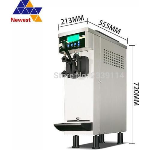 1 flavor Mini small 10L/H desk type counter soft ice cream making machine, ice cream maker