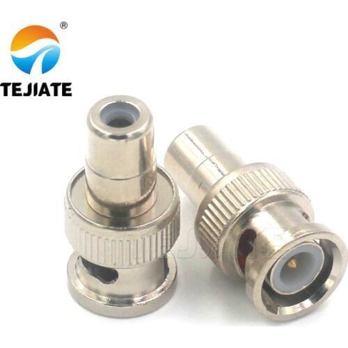 10pcs/set BNC Male Jack to RCA Female Plug Straight Convert Connector Adapter for CCTV Security Camera Surveillance Video