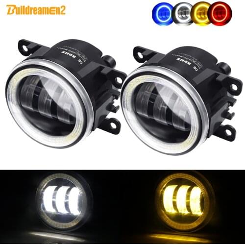 2 X Car Front Bumper Fog Light Angel Eye DRL LED Lens Fog Driving Lamp 30W 6000LM 12V For Jaguar S-Type XJ XK X358 X-Type