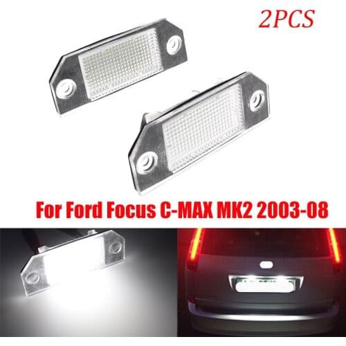 2X 24LED No Error License Number Plate Lights For Ford Focus C-MAX MK2 2003-2008