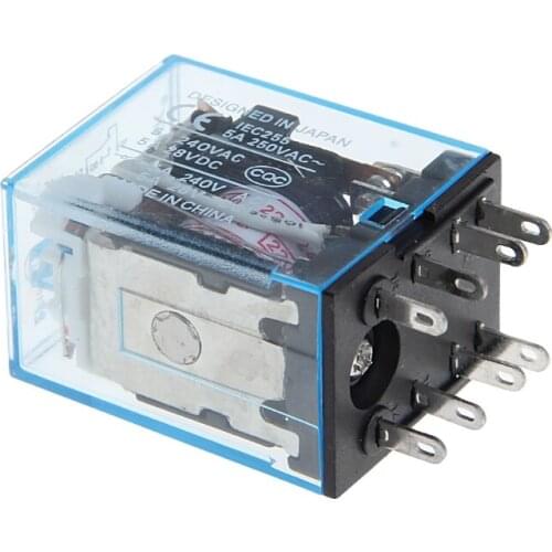 8 Pin PYF08A 220/240 V AC Bobina Power Relay DPDT MY2NJ With Base New