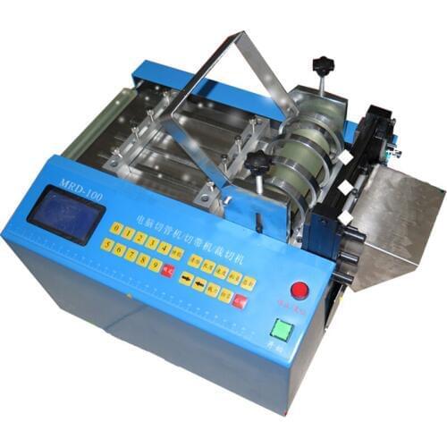 Automatic Cutting Machine Tube Hose Cable Cutting Machine Heat Shrink Tubing Cutter Silica Gel Tube Cutter 110V/ 220V MRD-100