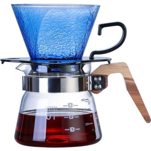 ECOCOFFEE New 1-4 Cups Counted V60 Coffee Dripper Colorful Creative Barista Coffee Maker