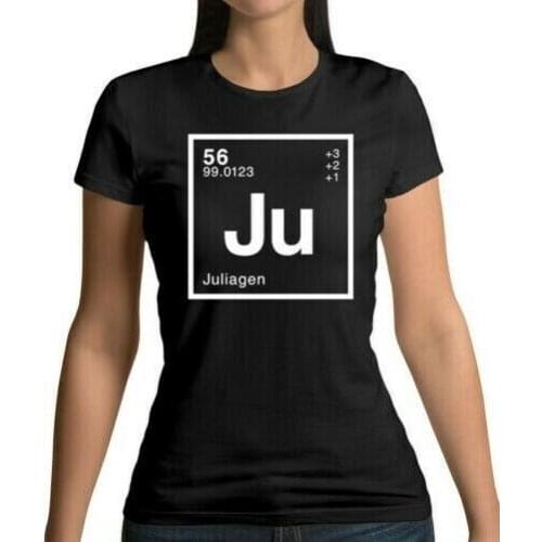 Element Nome Julia - T-Shirt - Scienza - Cognome - Personalizzato - Regalo