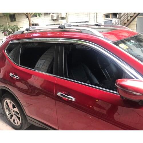 ABS Chrome plastic Window Visor Vent Shades Sun Rain Guard car accessories for Nissan Qashqai 2015 2016 2017 2018 car styling